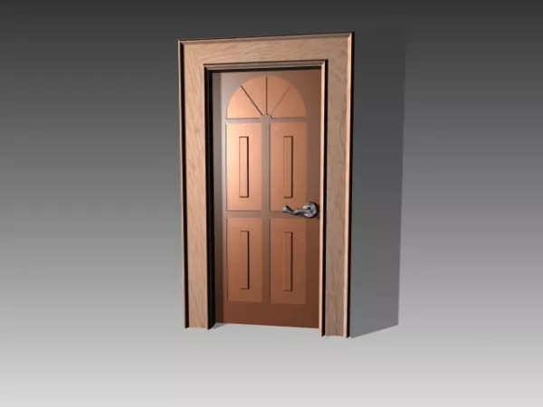 Interior Wood Flush Door Design 3d model Interior Wood Flush Door Design 3d model