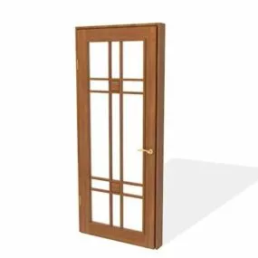 Home Frosted Glass Door 3d model