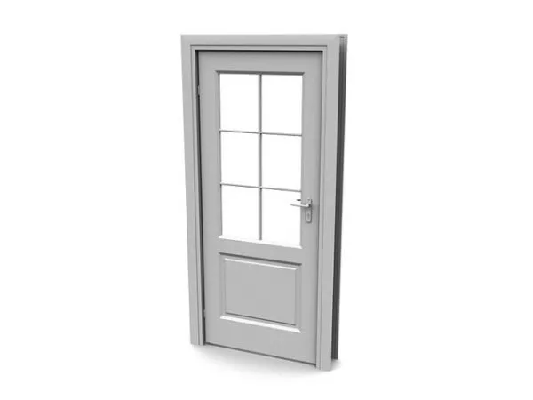 Interior Glass Door Furniture 3d model Interior Glass Door Furniture 3d model