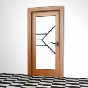 Home Interior Privacy Door 3d model