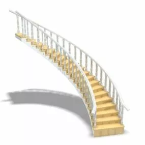 Interior Home Stairs Decoration 3d model