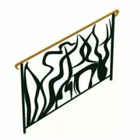 Building Interior Railings 3d model