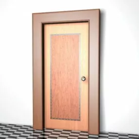 House Internal Flush Door 3d model