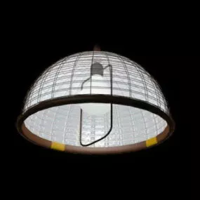 Old Style Bowl Pendant Light 3d model