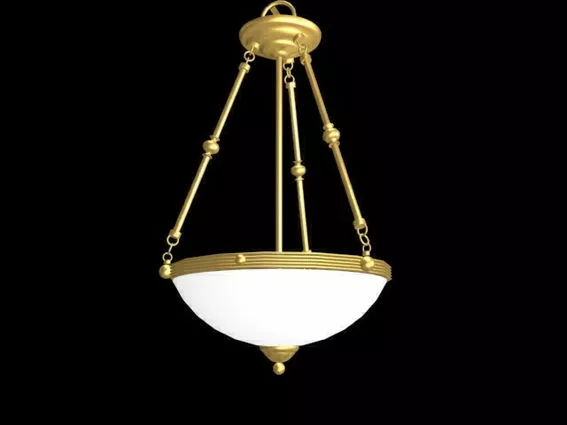 Inverted Bowl Housing Pendant Lighting 3d model Inverted Bowl Housing Pendant Lighting 3d model