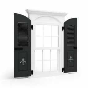 Furniture Opening Double Pane Window 3d model