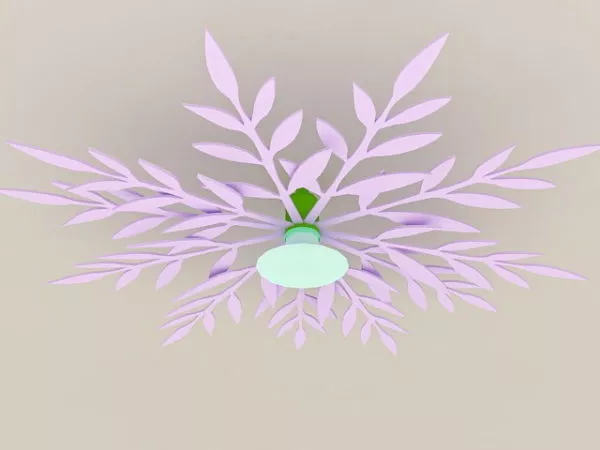 Iron Leaf Decoration Chandelier 3d model Iron Leaf Decoration Chandelier 3d model