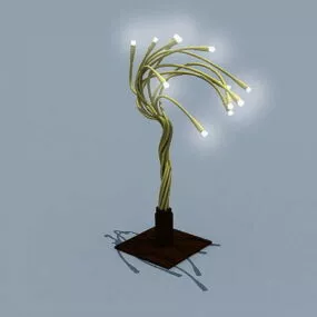 Iron Art Floor Lamp Design 3d model