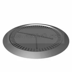 Study Room Iron Clock 3d model