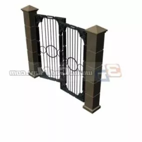 Design Iron Garden Gate 3d model