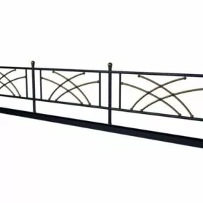 Iron Material Garden Railing 3d model
