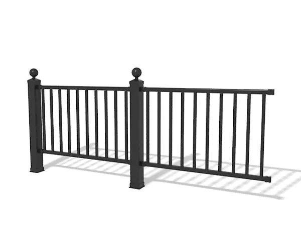 European Stone Handrail Column 3d model