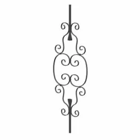 Antique Iron Railing Balusters Decoration 3d model