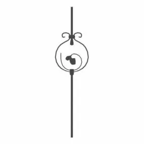 Classic Iron Stair Spindle Decoration 3d model