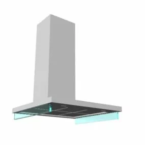 Home Kitchen Island Extractor Hood 3d model