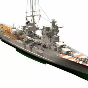 Italian Watercraft Heavy Cruiser 3d model
