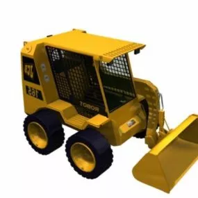 Industrial Jcb Backhoe Loader 3d model