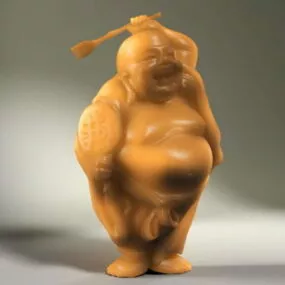 Antique Statue Jade Buddha Figurine 3d model