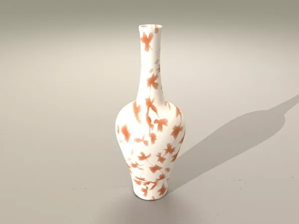 Japanese Porcelain Vase Decoration 3d model Japanese Porcelain Vase Decoration 3d model