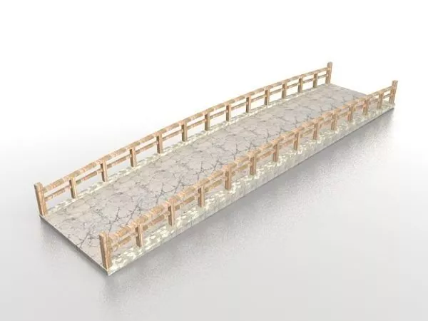 Temple Bridge 3d model