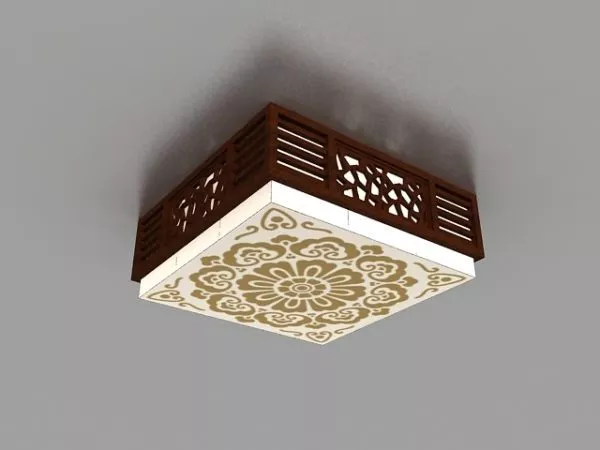 Japanese Ceiling Light Decoration 3d model Japanese Ceiling Light Decoration 3d model