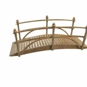 Japanese Wood Bridge 3d model