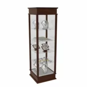 Glass Jewelry Display Case 3d model