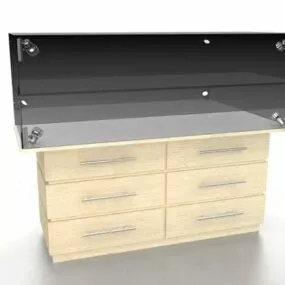 Store Jewelry Display Cabinet 3d model