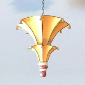 John Rosselli Antique Lighting Fixture 3d model