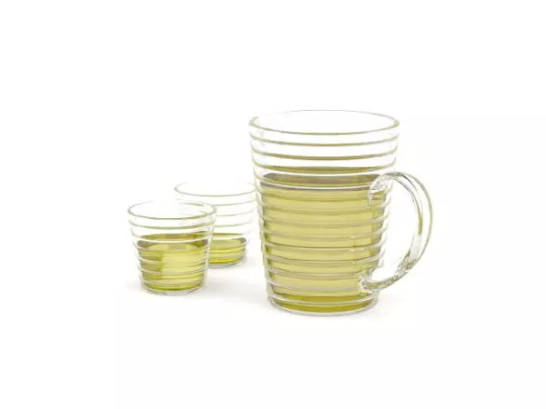 Lines Pattern Jug Vase 3d model
