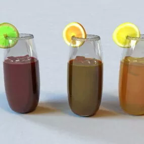 Kitchen Juice Glass 3d model