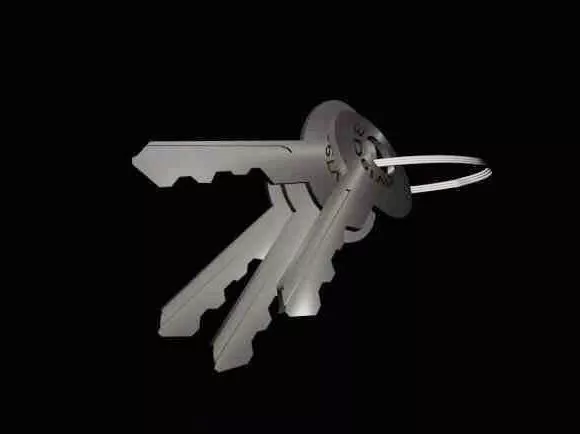 A Key Lock 3d model