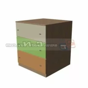 Children Cabinet Storage Locker 3d model