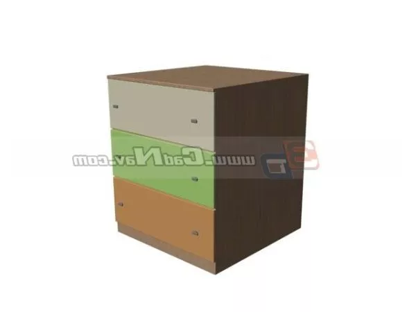 Children Cabinet Storage Locker 3d model Children Cabinet Storage Locker 3d model