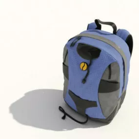 Kids School Backpack 3d model