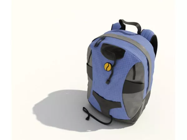 Adventure Backpack School Accessories 3d model