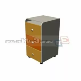 Home Kids Drawer Cabinet 3d model