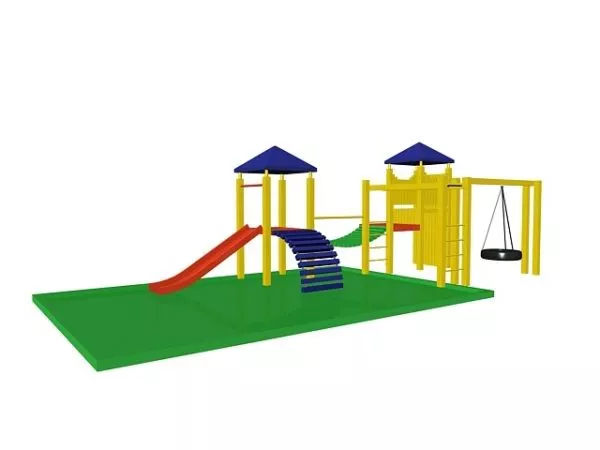 Playground Equipment Slide For Kid 3d model