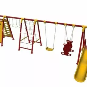 Outdoor Kids Playset 3d model