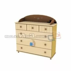 Kids Storage Cabinet Furniture 3d model