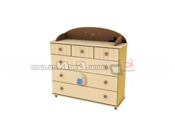 Kids Storage Cabinet Furniture 3d model Kids Storage Cabinet Furniture 3d model