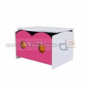 Kids Study Desk Table 3d model