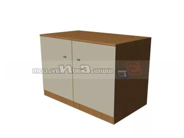 Children Wood Cabinet Storage 3d model Children Wood Cabinet Storage 3d model