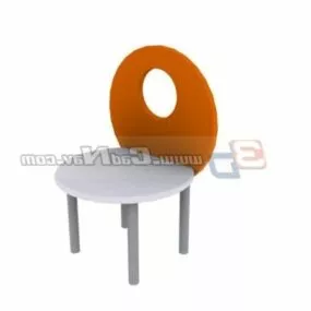 Furniture Kids Wood Chair 3d model