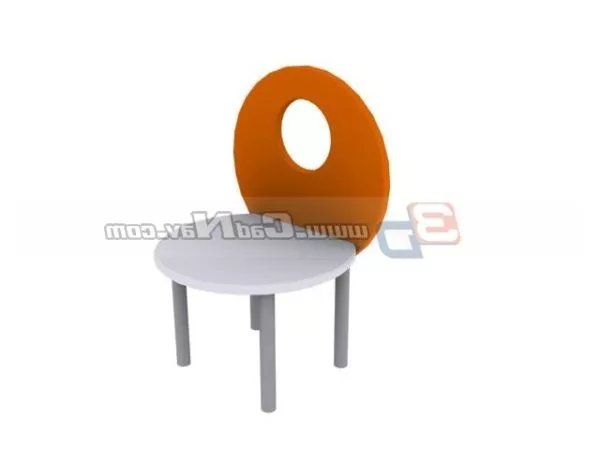 Furniture Kids Wood Chair 3d model Furniture Kids Wood Chair 3d model
