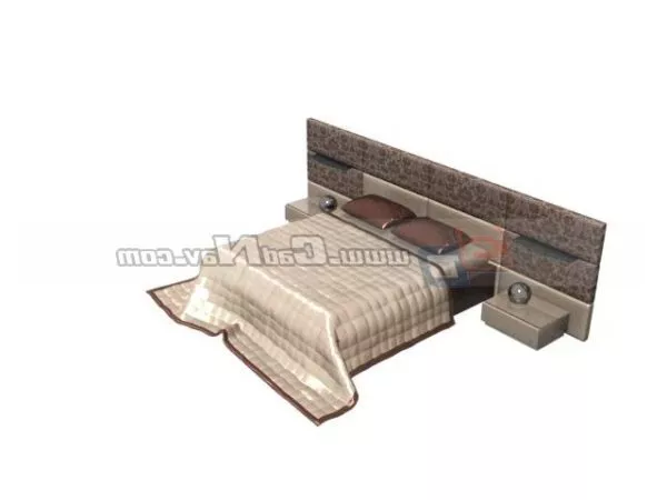 Hotel King Size Bed Furniture 3d model Hotel King Size Bed Furniture 3d model