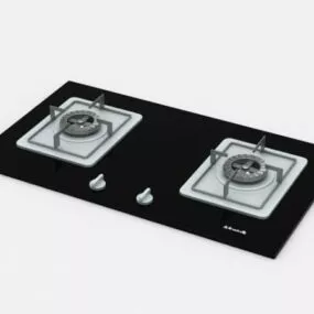 Kitchen Gas Stove Top 3d model