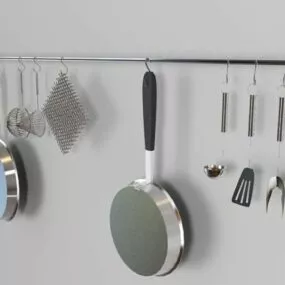 Kitchen Holding Utensils Set 3d model