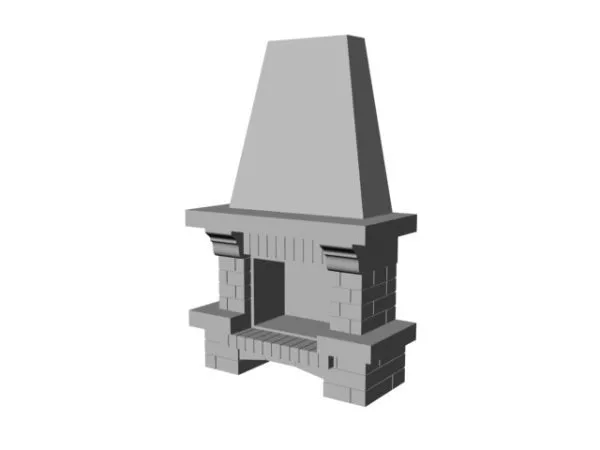Fireplace Accessories Set 3d model
