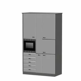 Kitchen Mdf Cabinet With Oven 3d model